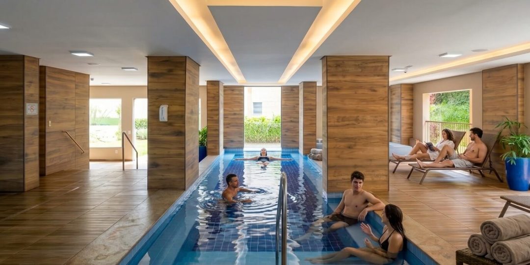 Piscina coberta aquecida
