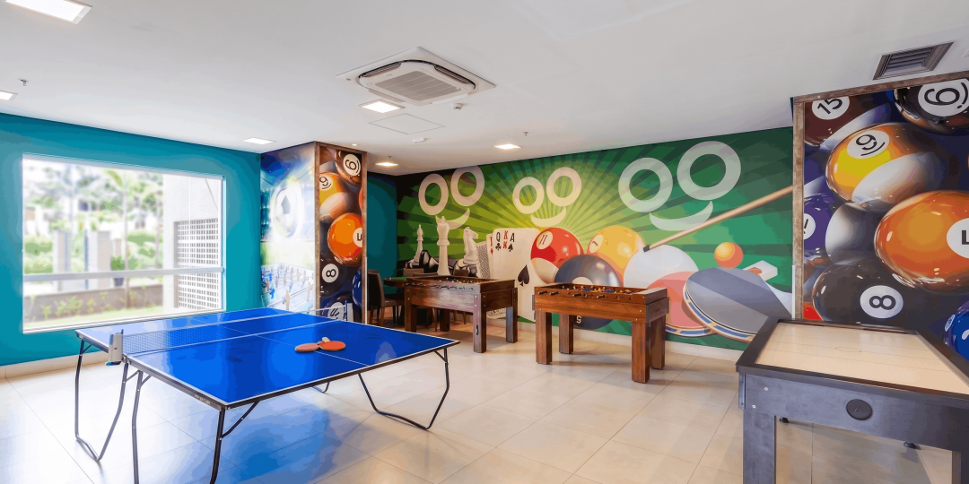 Sala de jogos do Enjoy Solar das Águas