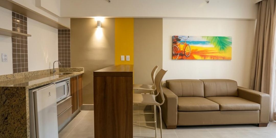 Sala da Suíte Luxo com sofá-cama